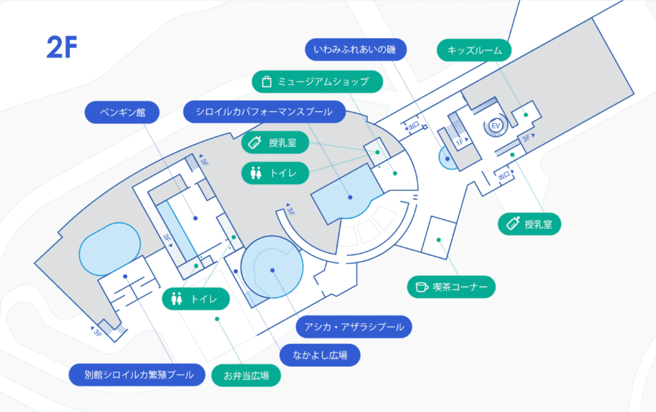 アクアス館内　2F